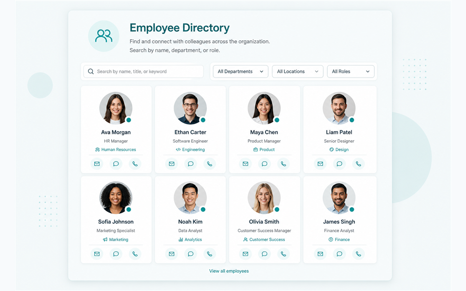 Employee directory