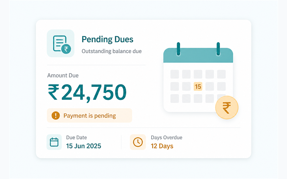 Pending dues