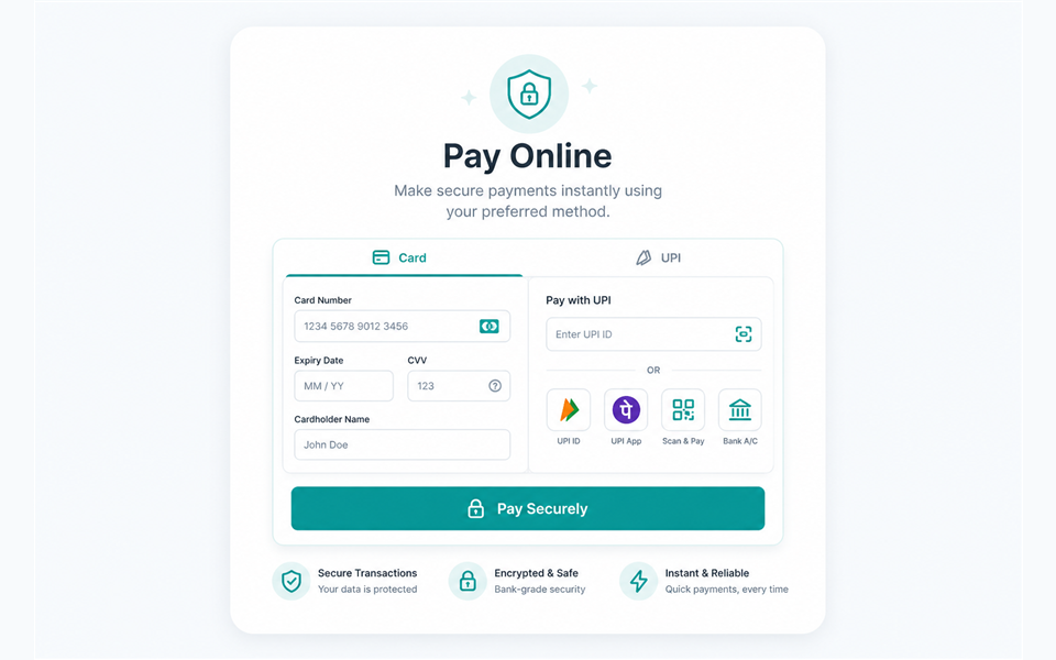 Pay online